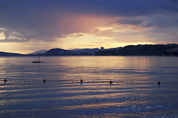 Image showing Sea sunset over Split, Croatia