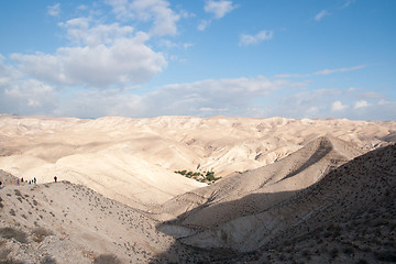 Image showing Hiking in judean desert