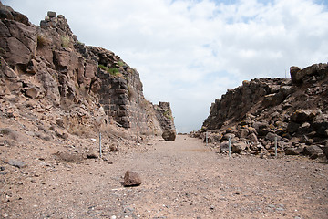 Image showing Belvoir castle ruins in Galilee