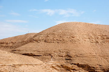 Image showing Hiking in judean desert