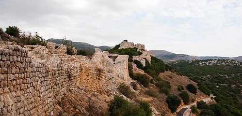 Image showing Castle ruins in Israel