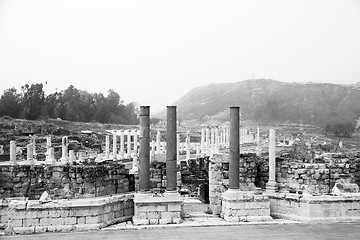 Image showing Ancient ruins in Israel travel