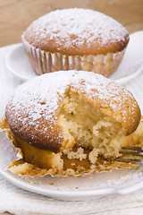 Image showing Freshly baked muffins