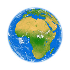 Image showing Africa on Earth