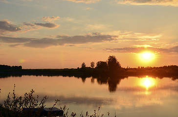 Image showing colorful sunset