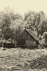 Image showing Old abandoned barn