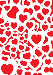 Image showing love background red