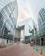 Image showing Modern architecture in the business district of La Defense, Pari