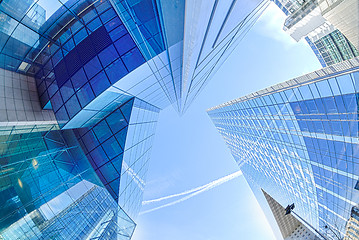 Image showing Modern architecture in the business district of La Defense, Pari