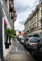 Image showing View of the Moulin Rouge in the street