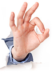 Image showing isolated hand gestures