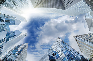 Image showing Modern architecture in the business district of La Defense, Pari