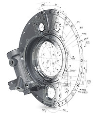 Image showing 3d model of a defunct industrial parts