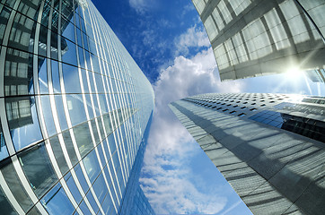 Image showing Modern architecture in the business district of La Defense, Pari