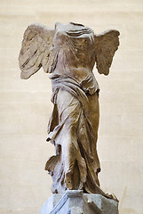 Image showing The Winged Victory of Samothrace, also called the Nike of Samoth