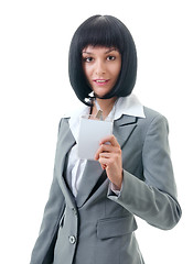 Image showing Portrait of an office worker