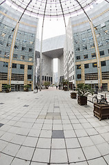 Image showing Modern architecture in the business district of La Defense, Pari