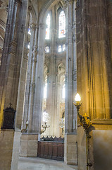 Image showing The grand interior of the landmark Saint-Eustache church