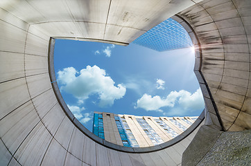 Image showing Modern architecture in the business district of La Defense, Pari