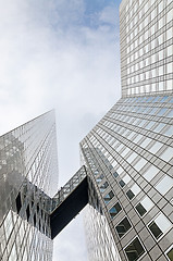 Image showing Modern architecture in the business district of La Defense, Pari