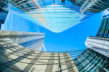 Image showing Modern architecture in the business district of La Defense, Pari