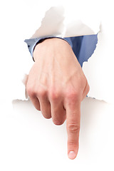 Image showing isolated hand gestures