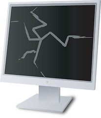 Image showing monitor broken