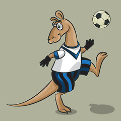 Image showing Kangaroo - the football player