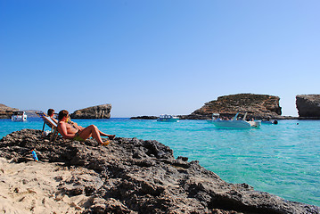 Image showing Blue Lagoon, Malta