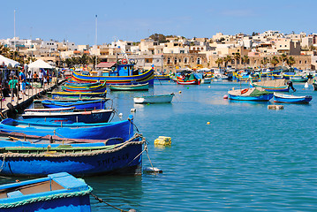 Image showing Malta fishing village