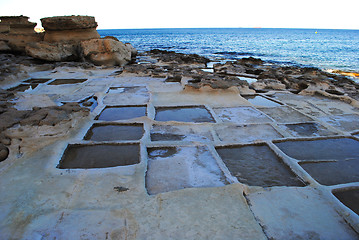 Image showing Salt mines, Malta