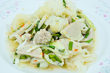 Image showing White Pork Sausage Salad