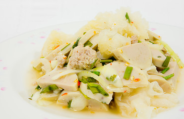 Image showing White Pork Sausage Salad