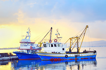 Image showing fishing boats