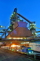 Image showing industrial building at night