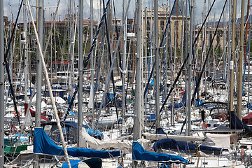 Image showing yacht masts   