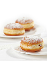 Image showing fresh sweet donuts