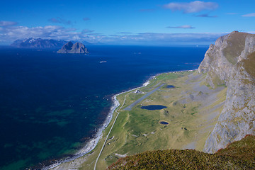 Image showing Scenic norwegian coast