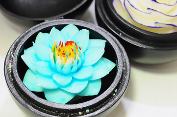 Image showing Flower souvenir made of soap from Thailand