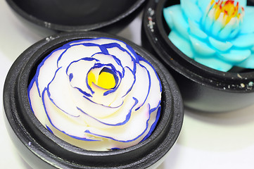 Image showing Flower souvenir made of soap from Thailand