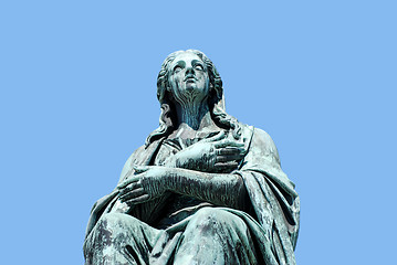 Image showing Sculpture of a woman, forming part of the monument to Emperor Fr
