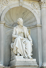 Image showing Monument to Franz Grillparzer in the Volksgarten, Vienna