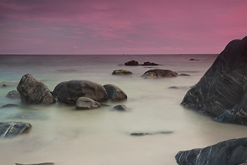 Image showing Purple skies