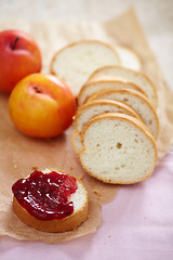 Image showing confiture bread