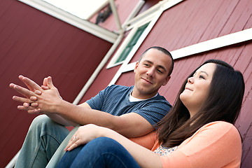 Image showing Couple Talking Together