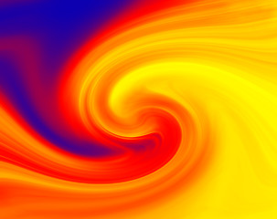Image showing Paint swirl fire