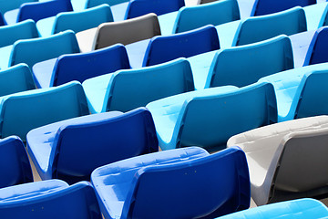 Image showing Seats in stadium