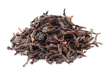 Image showing Chinese black tea isolated on white background