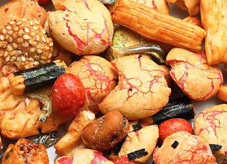 Image showing Japanese traditional rice cracker