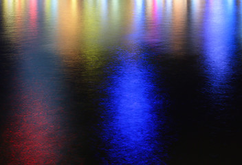 Image showing Colorful water reflection